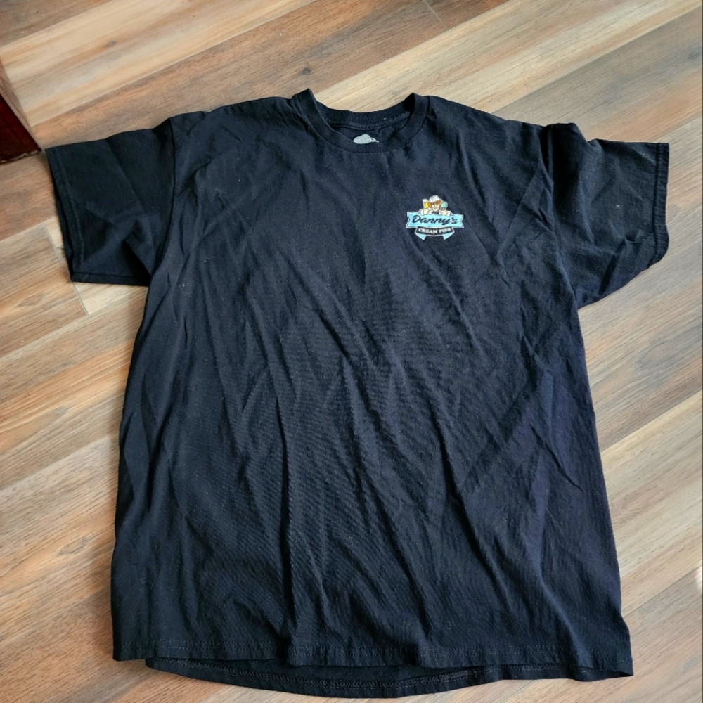 Dannys cream pie black t-shirt in size Xl